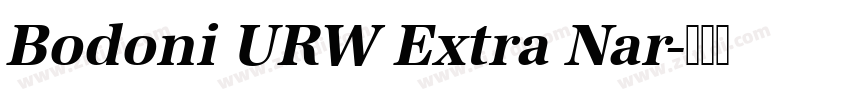 Bodoni URW Extra Nar字体转换